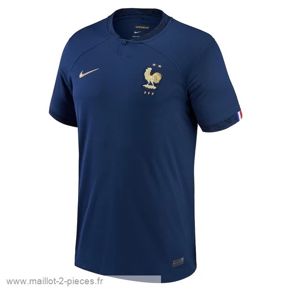 Boutique De Foot Domicile Maillot France 2022 Bleu Marine