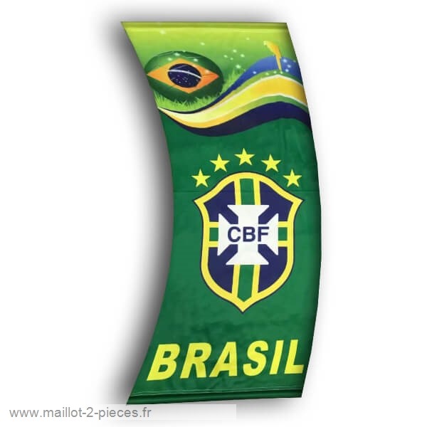 Boutique De Foot Football Drapeau de Brésil Vert