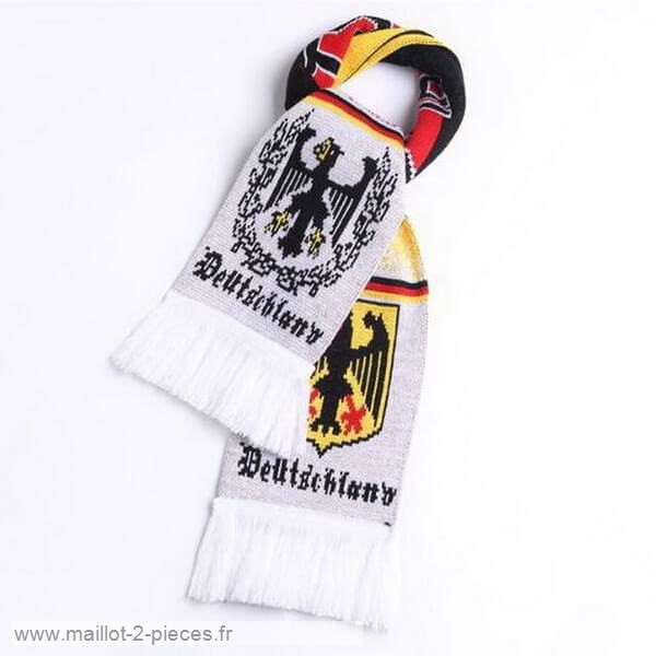 Boutique De Foot Écharpe Futbol Allemagne Tejidas Blanc Gris
