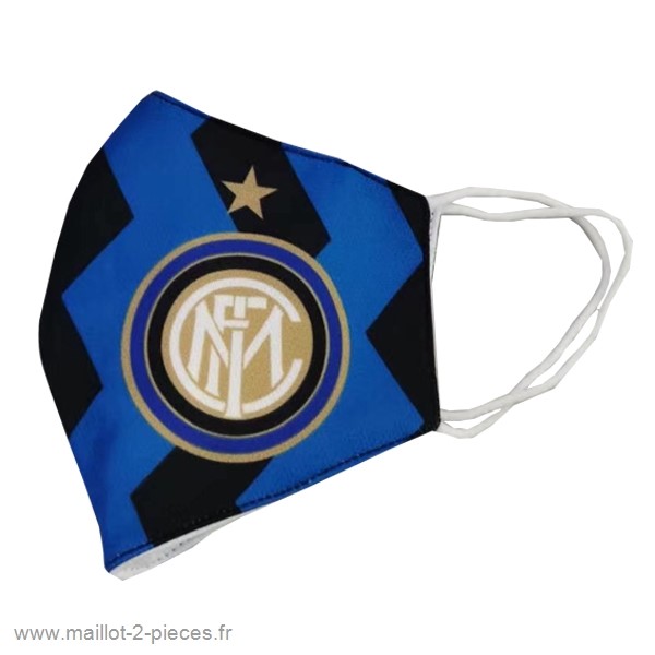 Boutique De Foot Masque Football Inter Milán serviette Bleu