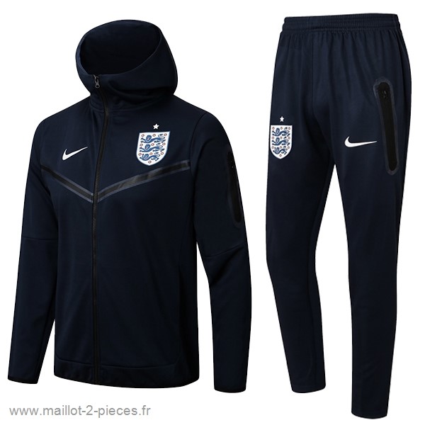 Boutique De Foot Sweat Shirt Capuche Angleterre 2022 Bleu Marine