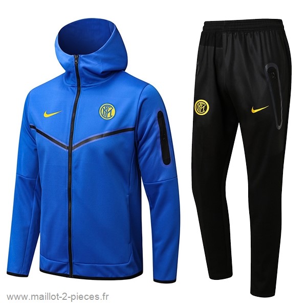Boutique De Foot Sweat Shirt Capuche Inter Milán 2022 2023 Bleu Noir