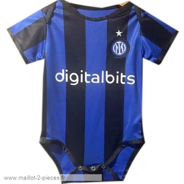 Boutique De Foot Domicile Onesies Enfant Inter Milán 2022 2023 Bleu Noir