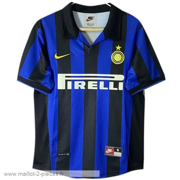 Boutique De Foot Domicile Maillot Inter Milán Rétro 1998 1999 Bleu