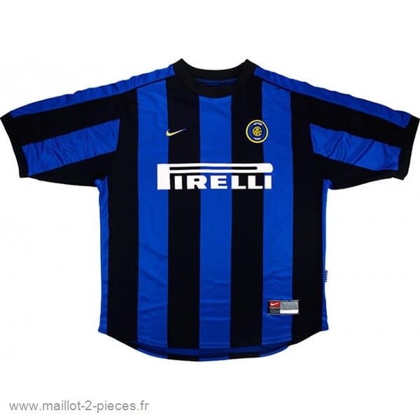 Boutique De Foot Domicile Maillot Inter Milán Rétro 1999 2000 Bleu