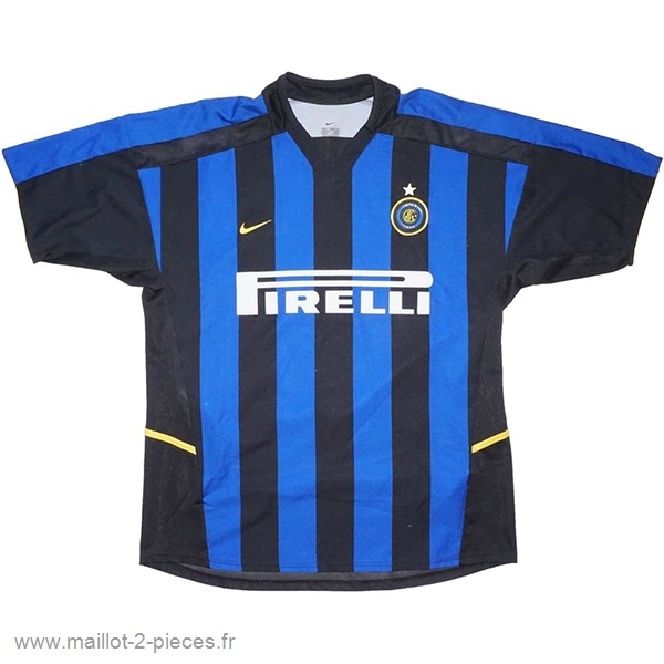 Boutique De Foot Domicile Maillot Inter Milán Rétro 2002 2003 Bleu