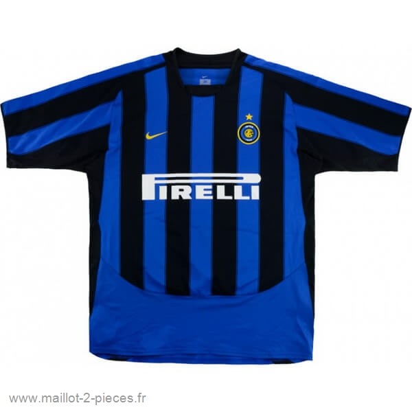 Boutique De Foot Domicile Maillot Inter Milán Rétro 2003 2004 Bleu
