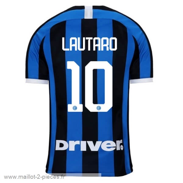 Boutique De Foot NO.10 Lautaro Domicile Maillot Inter Milán 2019 2020 Bleu