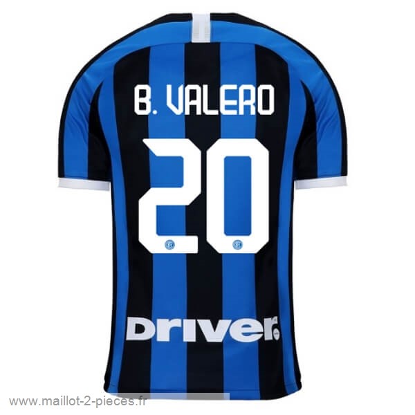 Boutique De Foot NO.20 B.Valero Domicile Maillot Inter Milán 2019 2020 Bleu