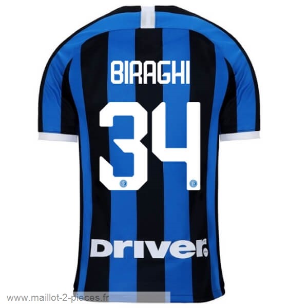 Boutique De Foot NO.34 Biraghi Domicile Maillot Inter Milán 2019 2020 Bleu