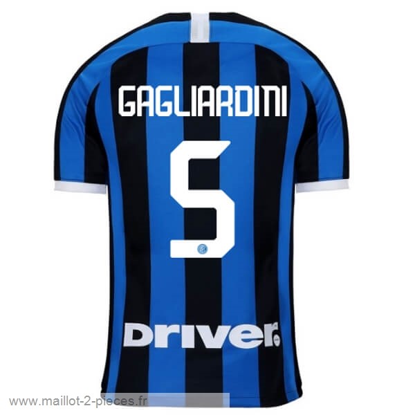 Boutique De Foot NO.5 Gagliardini Domicile Maillot Inter Milán 2019 2020 Bleu