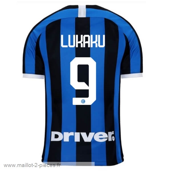 Boutique De Foot NO.9 Lukaku Domicile Maillot Inter Milán 2019 2020 Bleu