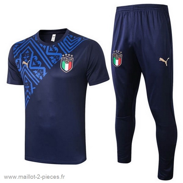 Boutique De Foot Entrainement Ensemble Complet Italie 2020 Bleu