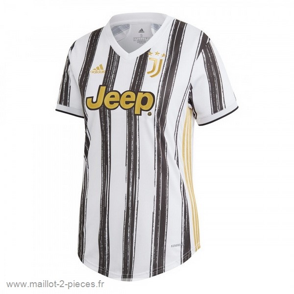 Boutique De Foot Domicile Maillot Femme Juventus 2020 2021 Noir Blanc