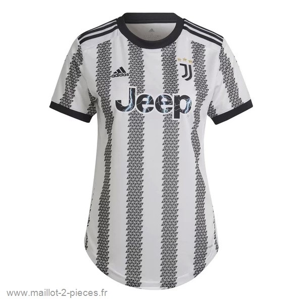 Boutique De Foot Domicile Maillot Femme Juventus 2022 2023 Noir Blanc