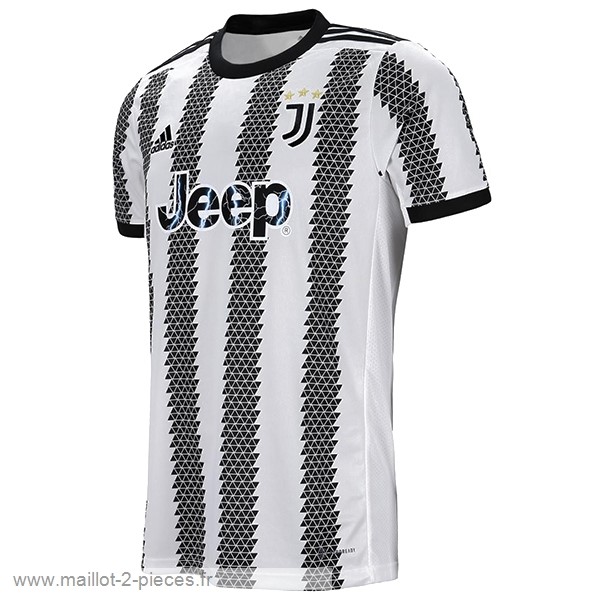 Boutique De Foot Domicile Maillot Juventus 2022 2023 Blanc Noir