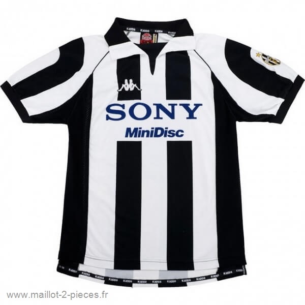 Boutique De Foot Domicile Maillot Juventus Rétro 1997 1998 Noir Blanc