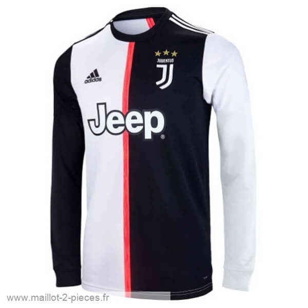 Boutique De Foot Domicile Manches Longues Juventus 2019 2020 Blanc Noir