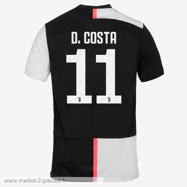 Boutique De Foot NO.11 D.Costa Domicile Maillot Juventus 2019 2020 Blanc Noir