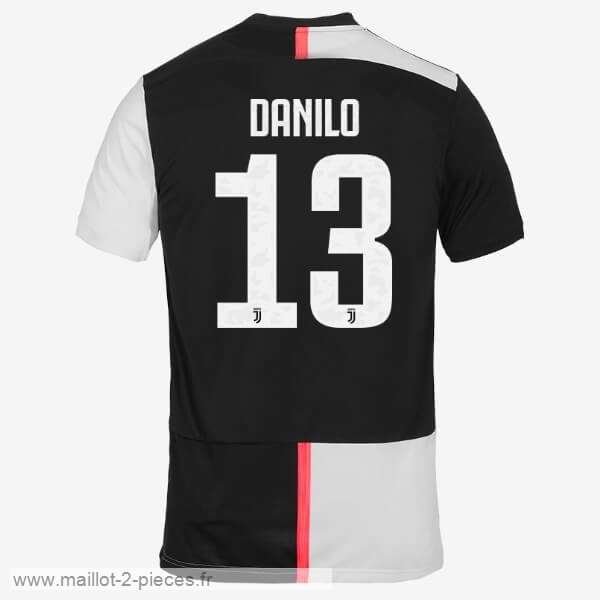 Boutique De Foot NO.13 Danilo Domicile Maillot Juventus 2019 2020 Blanc Noir