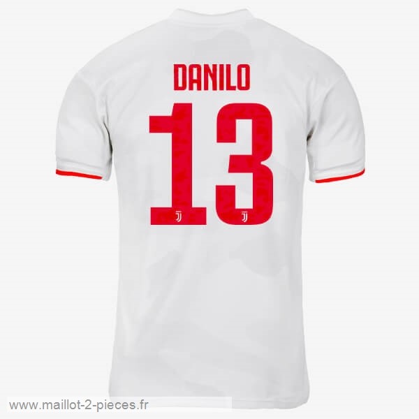 Boutique De Foot NO.13 Danilo Exterieur Maillot Juventus 2019 2020 Gris Blanc