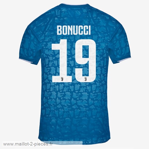 Boutique De Foot NO.19 Bonucci Third Maillot Juventus 2019 2020 Bleu