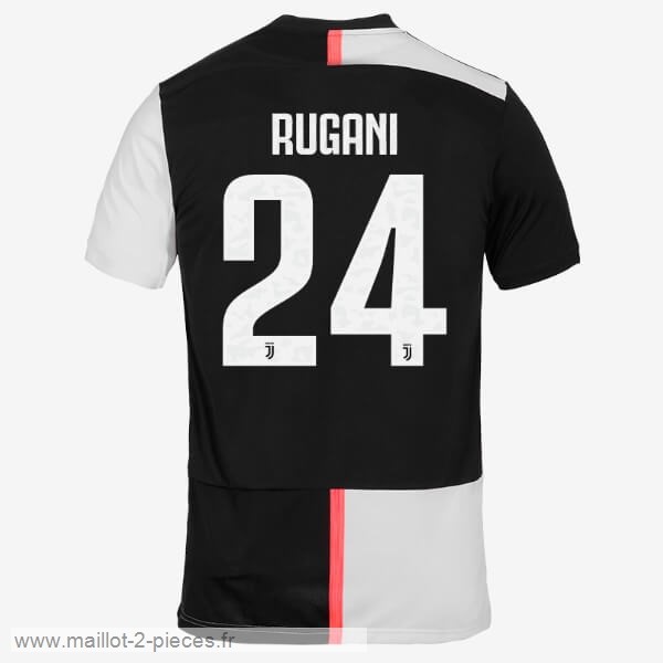 Boutique De Foot NO.24 Rugani Domicile Maillot Juventus 2019 2020 Blanc Noir