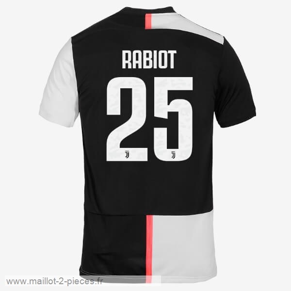 Boutique De Foot NO.25 Rabiot Domicile Maillot Juventus 2019 2020 Blanc Noir