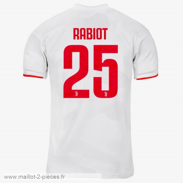 Boutique De Foot NO.25 Rabiot Exterieur Maillot Juventus 2019 2020 Gris Blanc