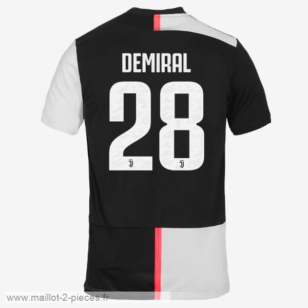 Boutique De Foot NO.28 Demiral Domicile Maillot Juventus 2019 2020 Blanc Noir