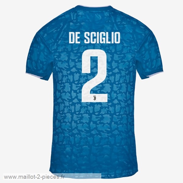 Boutique De Foot NO.2 De Sciglio Third Maillot Juventus 2019 2020 Bleu