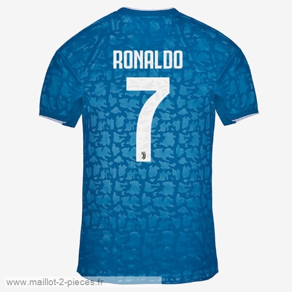 Boutique De Foot NO.7 Ronaldo Third Maillot Juventus 2019 2020 Bleu