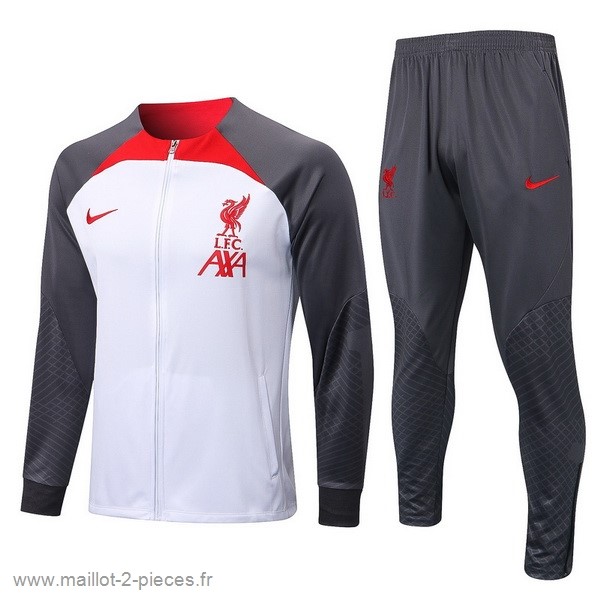 Boutique De Foot Survêtements Liverpool 2022 2023 Blanc Gris
