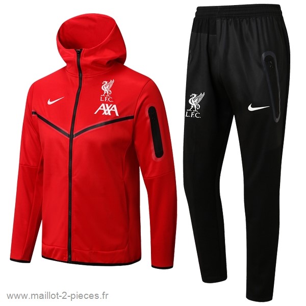 Boutique De Foot Sweat Shirt Capuche Liverpool 2022 2023 Rouge Noir