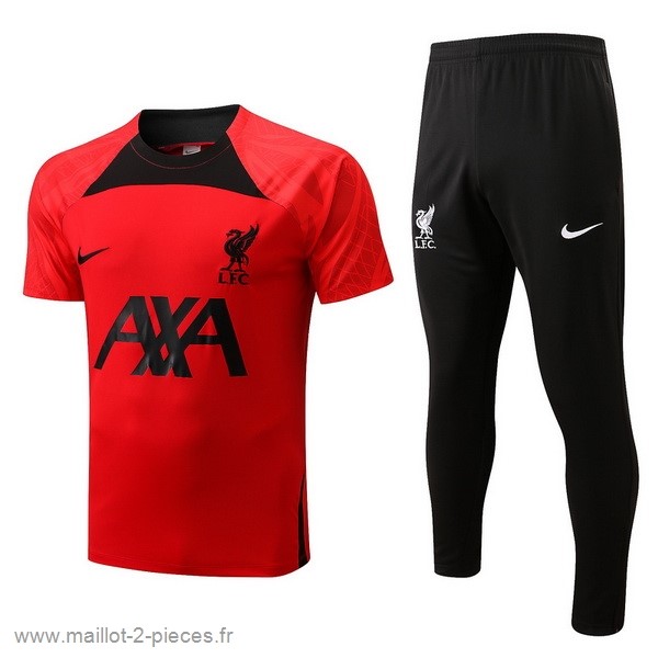 Boutique De Foot Entrainement Ensemble Complet Liverpool 2022 2023 Noir Rouge