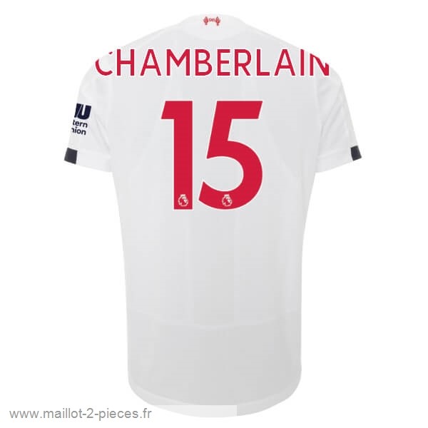 Boutique De Foot NO.15 Chamberlain Exterieur Maillot Liverpool 2019 2020 Blanc