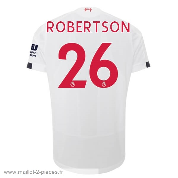 Boutique De Foot NO.26 Robertson Exterieur Maillot Liverpool 2019 2020 Blanc
