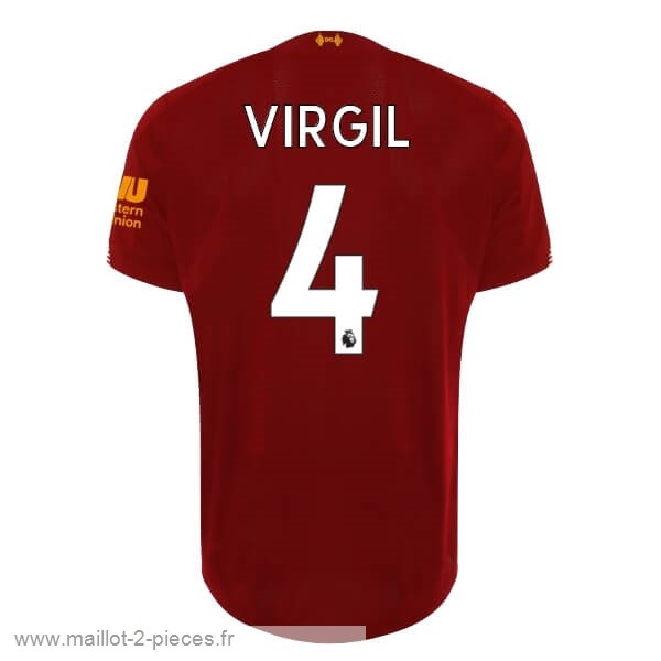 Boutique De Foot NO.4 Virgil Domicile Maillot Liverpool 2019 2020 Rouge