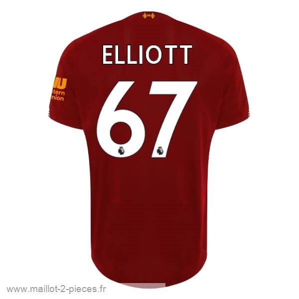 Boutique De Foot NO.67 Elliott Domicile Maillot Liverpool 2019 2020 Rouge