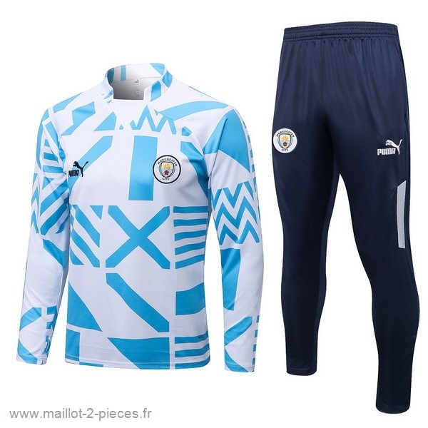 Boutique De Foot Survêtements Manchester City 2022 2023 Bleu Blanc