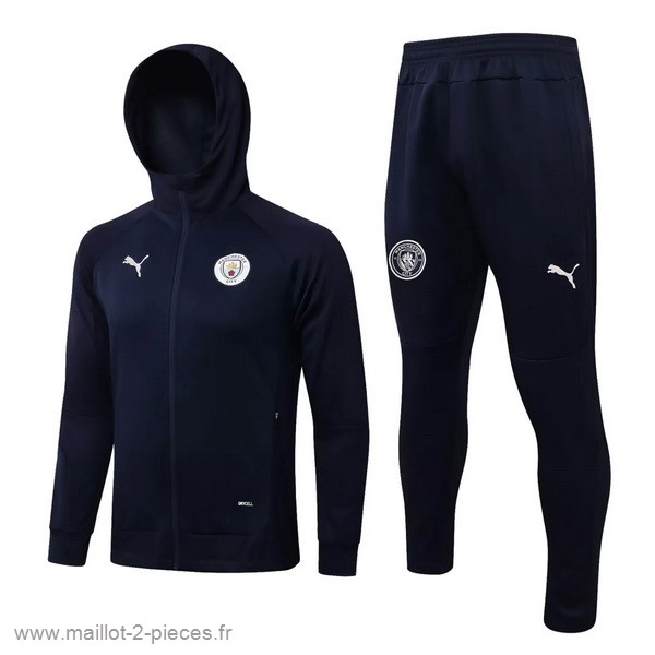 Boutique De Foot Sweat Shirt Capuche Manchester City 2021 2022 Bleu Marine