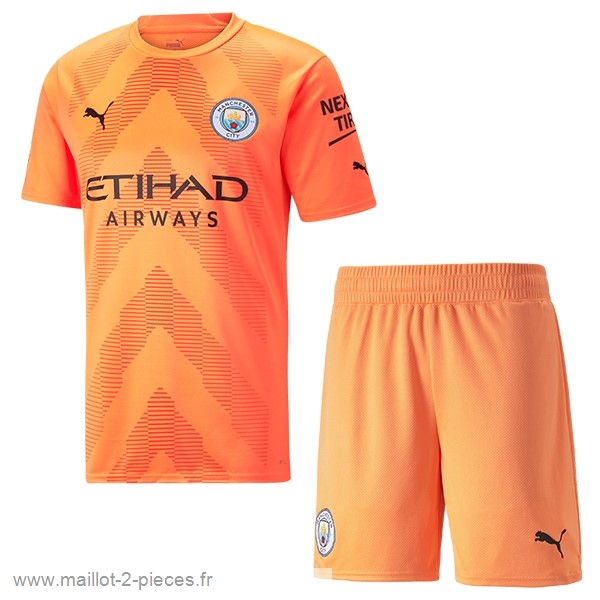 Boutique De Foot Gardien Conjunto De Enfant Manchester City 2022 2023 Orange