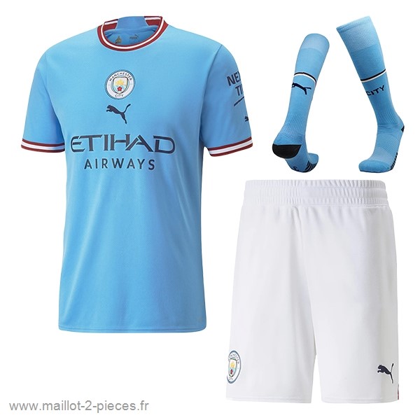 Boutique De Foot Domicile Maillot Pantalon Chaussette Manchester City 2022 2023 Bleu