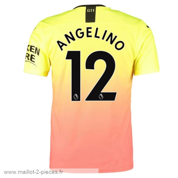 Boutique De Foot NO.12 Angelino Third Maillot Manchester City 2019 2020 Orange