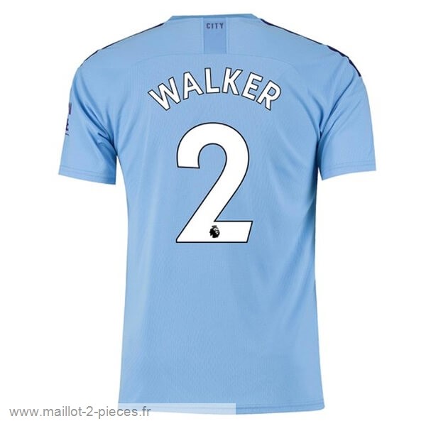 Boutique De Foot NO.2 Walker Domicile Maillot Manchester City 2019 2020 Bleu