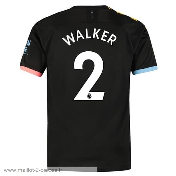Boutique De Foot NO.2 Walker Exterieur Maillot Manchester City 2019 2020 Noir