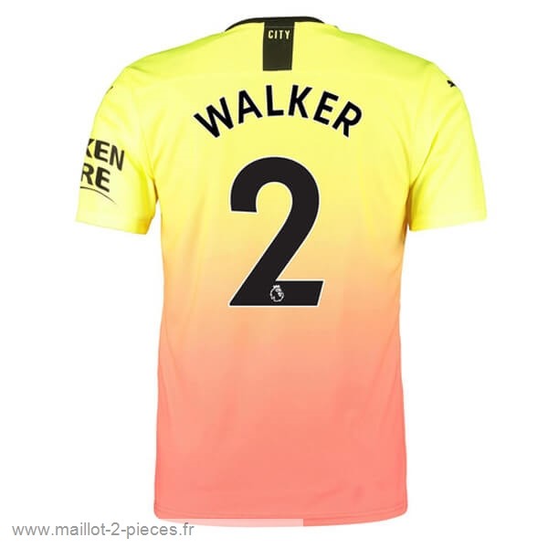 Boutique De Foot NO.2 Walker Third Maillot Manchester City 2019 2020 Orange