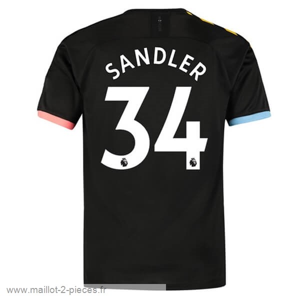 Boutique De Foot NO.34 Sandler Exterieur Maillot Manchester City 2019 2020 Noir