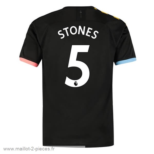 Boutique De Foot NO.5 Stones Exterieur Maillot Manchester City 2019 2020 Noir