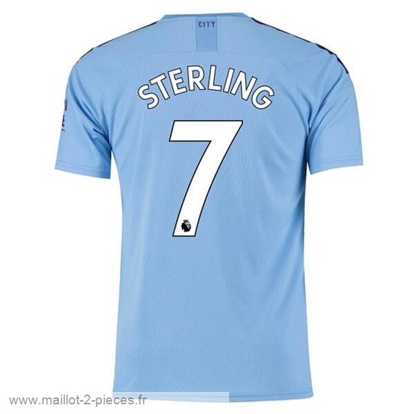 Boutique De Foot NO.7 Sterling Domicile Maillot Manchester City 2019 2020 Bleu